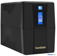 Источник бесперебойного питания ExeGate SpecialPro Smart LLB-650.LCD.AVR.EURO.RJ.USB - фото