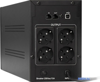 Источник бесперебойного питания ExeGate SpecialPro UNB-1600.LED.AVR.4SH.USB EP285507RUS - фото2