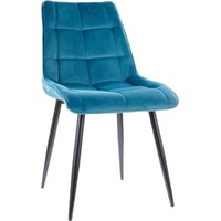 Стул Signal Chic Velvet (bluvel 85 бирюзовый/черный) - фото