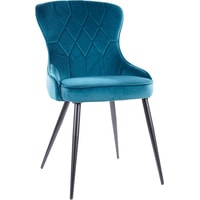 Стул Signal Lotus Velvet (bluvel 85 бирюзовый/черный) - фото