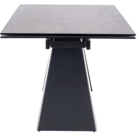 Кухонный стол Signal Salvadore Ceramic 160/240x90 (серый мрамор/черный матовый) - фото2