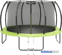 Батут Atlas Sport 374 см - 12ft Master (с лестницей, зеленый) - фото