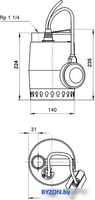 Дренажный насос Grundfos Unilift KP 350 A 1 - фото2