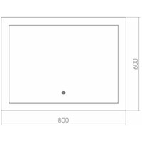 Мебель для ванных комнат Silver Mirrors Зеркало Норма 80х60 ФР-00000844 - фото2