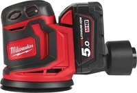 Эксцентриковая шлифмашина Milwaukee M18 BOS125-502B 4933464229 (с 2-мя АКБ, сумка) - фото2