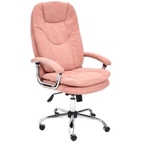 Кресло TetChair Softy LUX (флок, розовый) - фото