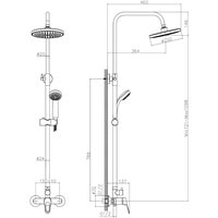 Душевая система Decoroom DR21070 - фото2