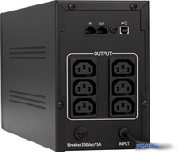 Источник бесперебойного питания ExeGate SpecialPro UNB-1600.LED.AVR.C13.RJ.USB - фото2