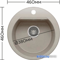 Кухонная мойка Polygran Atol-460 (черный 16) - фото2