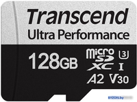 Карта памяти Transcend microSDXC 340S 128GB (с адаптером) - фото2