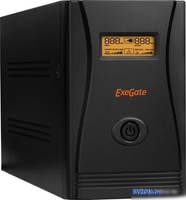 Источник бесперебойного питания ExeGate SpecialPro Smart LLB-1600.LCD.AVR.C13.RJ.USB - фото