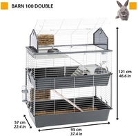 Клетка Ferplast Barn 100 Double 57069611 - фото2