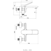 Смеситель Cersanit Odra 63051 - фото2