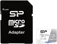 Карта памяти Silicon-Power Superior microSDXC SP128GBSTXDA2V20SP 128GB (с адаптером) - фото