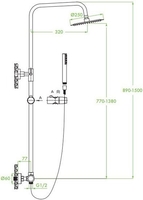 Душевая система Laveo Pretto PLP 70TD - фото2