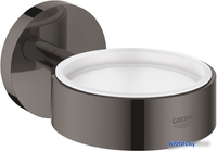 Держатель для мыльницы и стакана Grohe Essentials 40369A01 (темный графит) - фото