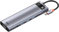 Док-станция Baseus Metal Gleam Series 11-in-1 Multifunctional HUB Type-C Hub Docking Station CAHUB-CT0G - фото