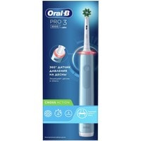 Электрическая зубная щетка Oral-B Pro 3 3000 Cross Action D505.513.3 (голубой) - фото