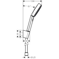 Душевой гарнитур Hansgrohe Pulsify Select 105 3jet 24302670 (черный матовый) - фото2