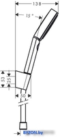 Душевой гарнитур Hansgrohe Pulsify Select 105 3jet 24303700 (белый матовый) - фото2