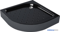 Душевой поддон Метакам Classic Black N 80x80 АПS_013573 (закругленный) - фото