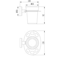 Стакан для зубной щетки и пасты Ledeme L1706 - фото2