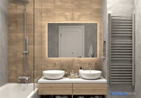 Мебель для ванных комнат Континент Зеркало Trezhe LED 120x70 - фото2