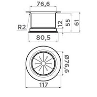 Горловина Omoikiri NA-04 LG - фото2