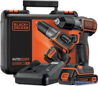 Дрель-шуруповерт Black & Decker ASD18K (с 1-им АКБ, кейс) - фото