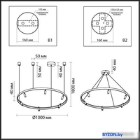 Подвесная люстра Odeon Light Fonda 4317/93L - фото2