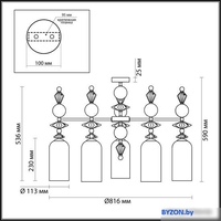 Подвесная люстра Odeon Light Classic 4855/5C - фото2