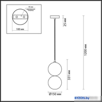 Подвесная люстра Odeon Light Changi 4980/1B - фото2