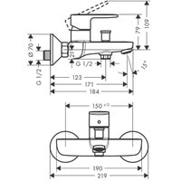 Смеситель Hansgrohe Vernis 71440670 - фото2
