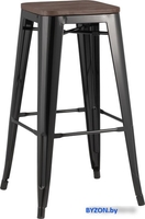 Табурет Stool Group TOLIX WOOD барный (черный) глянцевый - фото