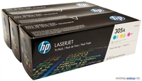 Картридж HP 305A 3-pack (CF370AM) - фото