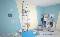 Детский спортивный комплекс Polini Kids Sport Active (лазурный) - фото2
