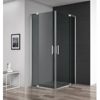 Душевой уголок Cezares SLIDER-AH-2-70/80-90/100-GRIGIO-Cr - фото