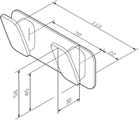 Крючок для ванны AM.PM Inspire A50A35600 - фото2