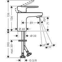 Смеситель Hansgrohe Vernis Blend 71558670 - фото2