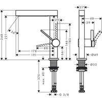 Смеситель Hansgrohe Finoris 76060670 - фото2