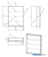 Мебель для ванных комнат Cersanit Шкаф для ванной Moduo 60 SB-SW-MOD60/Wh - фото2