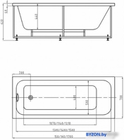 Ванна Aquatek Мия 175x70 - фото2