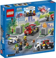 Конструктор LEGO City 60319 Пожарная бригада и полицейская погоня - фото