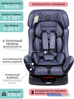 Детское автокресло Amarobaby Professional (серый/черный) - фото2