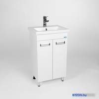 Viant Тумба Вена с умывальником Como 50 VVEN50CO-T2ST + S-UM-COM50/1-w - фото