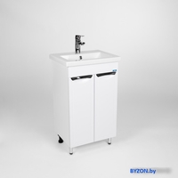 Viant Тумба Лима с умывальником Como 50 VLIM50CO-T2ST+S-UM-COM50/1-w - фото