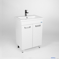 Viant Тумба Вена с умывальником Como 60 VVEN60CO-T2ST + S-UM-COM60/1-w - фото