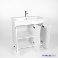 Viant Тумба Лима с умывальником Como 80 VLIM80CO-T3ST + S-UM-COM80/1-w - фото2