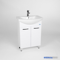 Viant Тумба Милан с умывальником Балтика 60 VMIL60BA-T2ST + WH110246 - фото