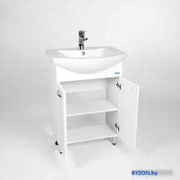 Viant Тумба Милан с умывальником Балтика 60 VMIL60BA-T2ST + WH110246 - фото2